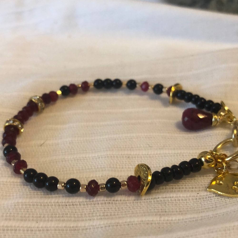 RED RUBY AND BLACK ONYX - Picture 3 of 8
